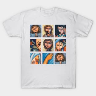 Collage Paintings Ideas T-Shirt